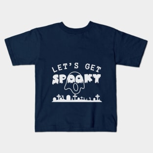 Let's get spooky vintage Halloween costume | Dark colors Kids T-Shirt